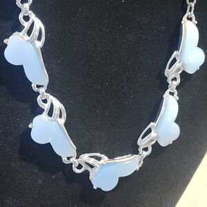 Vintage Light Blue Thermoset Necklace